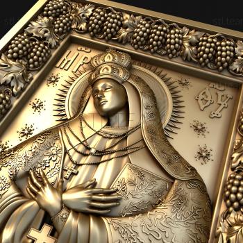 3D model Ostrobramskaya icon of the Mother of God (STL)